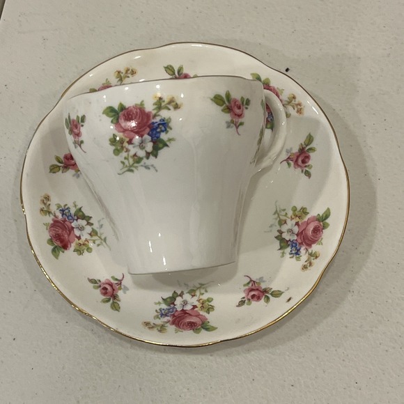 Adderley Other - Adderley English Teacup Fine Bone China Teacup & Saucer Flowers Signed EUC